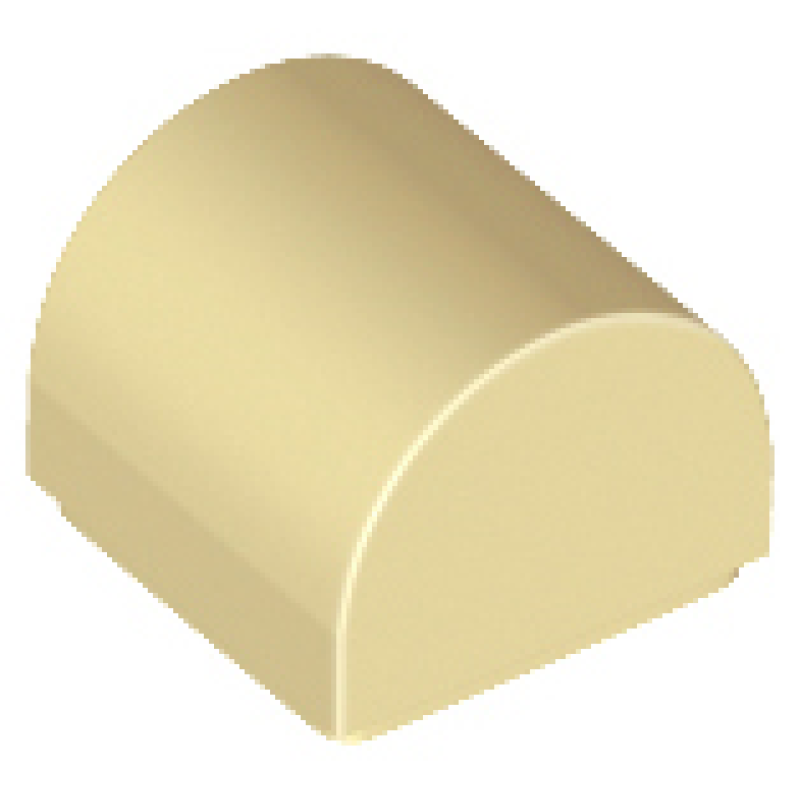 Dakpan, Gebogen 1x1x2/3 dubbel Tan